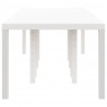 Stół Ogrodowy Biały 300 x 100 x 73 cm polirattan
