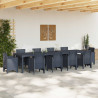 Stół Ogrodowy Antracyt 350 x 100 x 74 cm polirattan