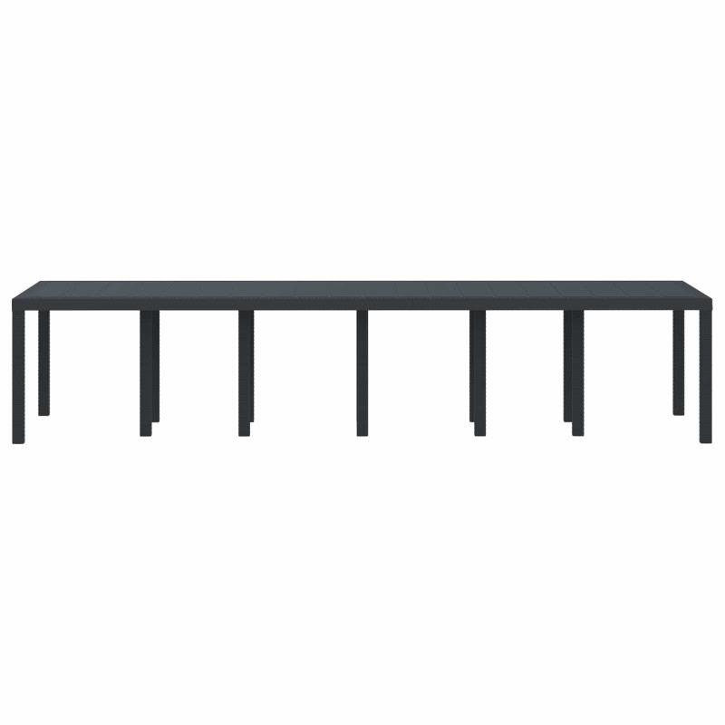 Stół Ogrodowy Antracyt 350 x 100 x 74 cm polirattan