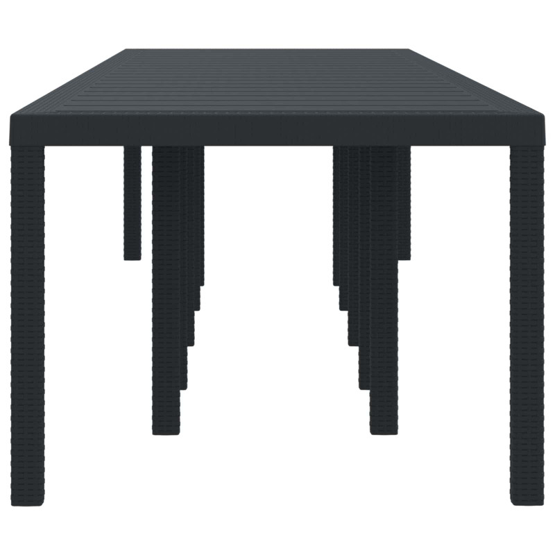 Stół Ogrodowy Antracyt 350 x 100 x 74 cm polirattan