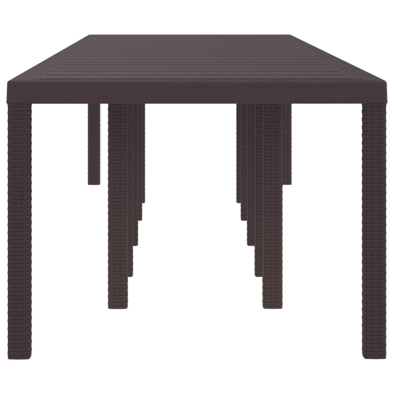 Stół Ogrodowy Brązowy 350 x 100 x 74 cm polirattan