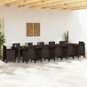 Stół Ogrodowy Brązowy 400 x 100 x 73 cm polirattan