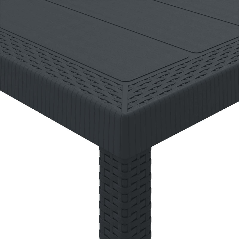 Zestaw do jadalni w ogrodzie 5 pcs Antracyt polipropylen