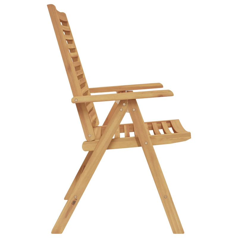Krzesło Ogrodowe 4 pcs Brązowy 52 x 64.5 x 108 cm