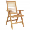 Krzesło Ogrodowe 6 pcs Brązowy 52 x 64.5 x 108 cm