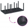 Zestaw do jadalni w ogrodzie 9 pcs Antracyt polipropylen