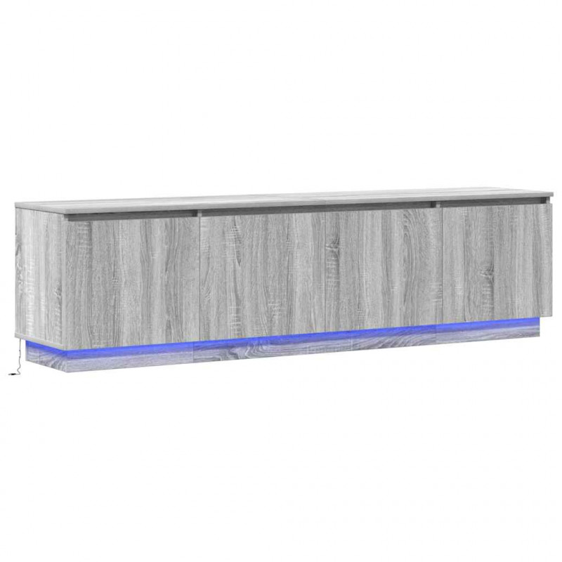 Szafka pod telewizor Szary Sonoma 180 x 38 x 49 cm