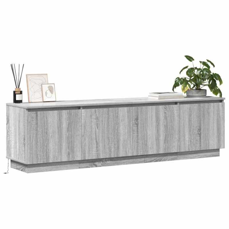 Szafka pod telewizor Szary Sonoma 180 x 38 x 49 cm