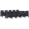 Zestaw do jadalni w ogrodzie 11 pcs Antracyt