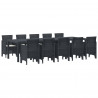 Zestaw do jadalni w ogrodzie 11 pcs Antracytowy i Kremowy