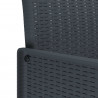 Zestaw do jadalni w ogrodzie 11 pcs Antracyt polipropylen