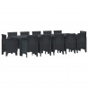 Zestaw do jadalni w ogrodzie 13 pcs Antracyt