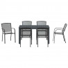Zestaw do jadalni w ogrodzie 7 pcs Antracyt