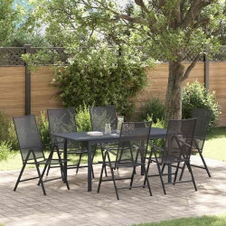 Zestaw do jadalni w ogrodzie 7 pcs Antracyt