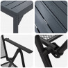 Zestaw do jadalni w ogrodzie 7 pcs Antracyt