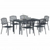 Zestaw do jadalni w ogrodzie 7 pcs Antracyt