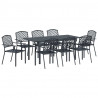 Zestaw do jadalni w ogrodzie 9 pcs Antracyt