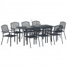 Zestaw do jadalni w ogrodzie 9 pcs Antracyt