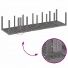 Zestaw do jadalni w ogrodzie 15 pcs Jasnoszary Rattan Polt