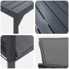Zestaw do jadalni w ogrodzie 9 pcs Antracyt polirattan