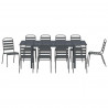 Zestaw do jadalni w ogrodzie 11 pcs Antracyt