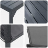 Zestaw do jadalni w ogrodzie 9 pcs Czarny polirattan