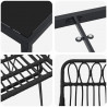 Zestaw do jadalni w ogrodzie 3 pcs Czarny