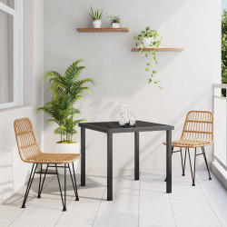 Zestaw do jadalni w ogrodzie 3 pcs Brązowy