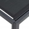 Zestaw Sof na Ogród z poduszką 7 pcs Czarny Aluminium