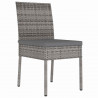 Zestaw do jadalni w ogrodzie 3 pcs Szary