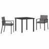 Zestaw do jadalni w ogrodzie 3 pcs Szary