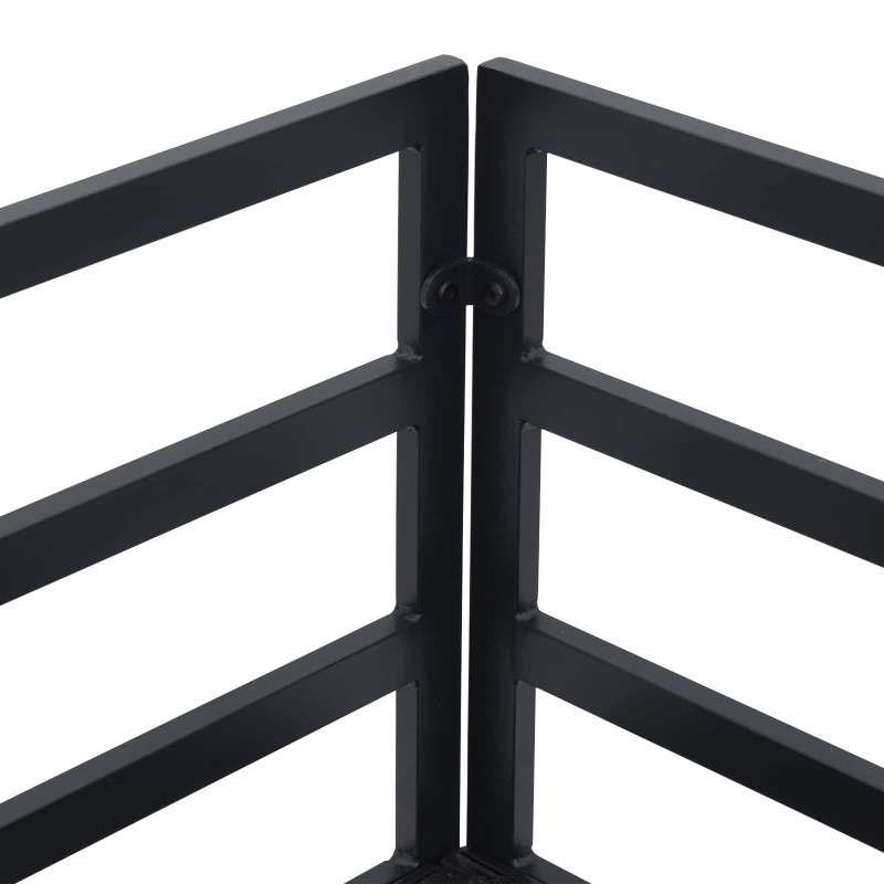 Zestaw Sof na Ogród z poduszką 8 pcs Czarny Aluminium