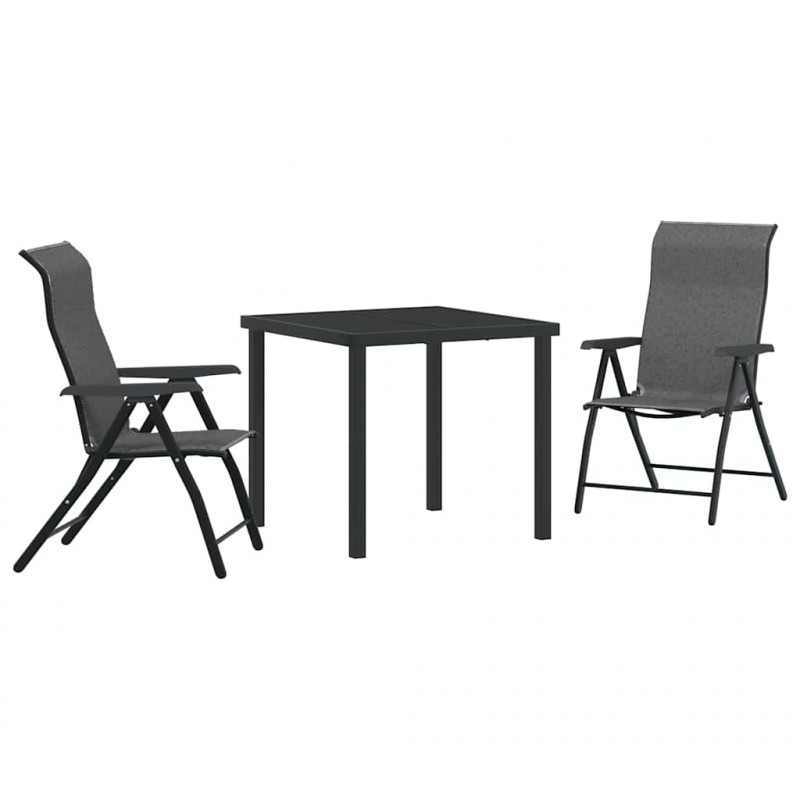 Zestaw do jadalni w ogrodzie 3 pcs Szary