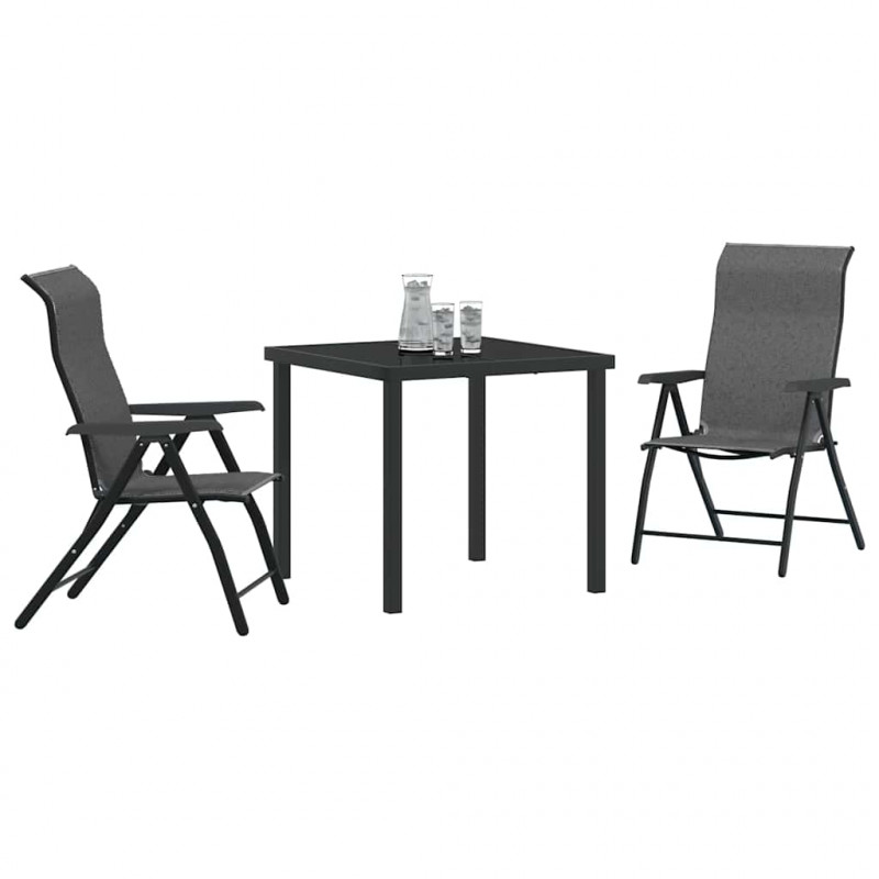 Zestaw do jadalni w ogrodzie 3 pcs Szary