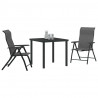 Zestaw do jadalni w ogrodzie 3 pcs Szary
