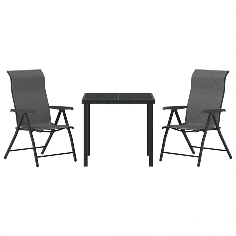 Zestaw do jadalni w ogrodzie 3 pcs Szary