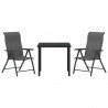 Zestaw do jadalni w ogrodzie 3 pcs Szary