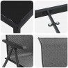 Zestaw do jadalni w ogrodzie 3 pcs Szary