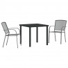Zestaw do jadalni w ogrodzie 3 pcs Antracyt