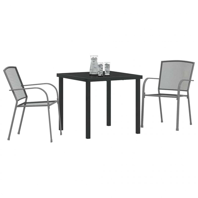 Zestaw do jadalni w ogrodzie 3 pcs Antracyt