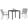 Zestaw do jadalni w ogrodzie 3 pcs Antracyt