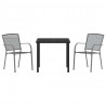 Zestaw do jadalni w ogrodzie 3 pcs Antracyt