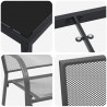 Zestaw do jadalni w ogrodzie 3 pcs Antracyt