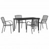 Zestaw do jadalni w ogrodzie 5 pcs Antracyt