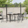 Zestaw do jadalni w ogrodzie 5 pcs Antracyt