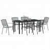 Zestaw do jadalni w ogrodzie 7 pcs Antracyt