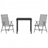Zestaw do jadalni w ogrodzie 3 pcs Antracyt