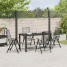 Zestaw do jadalni w ogrodzie 5 pcs Antracyt