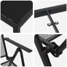 Zestaw do jadalni w ogrodzie 5 pcs Antracyt