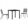 Zestaw do jadalni w ogrodzie 3 pcs Antracyt